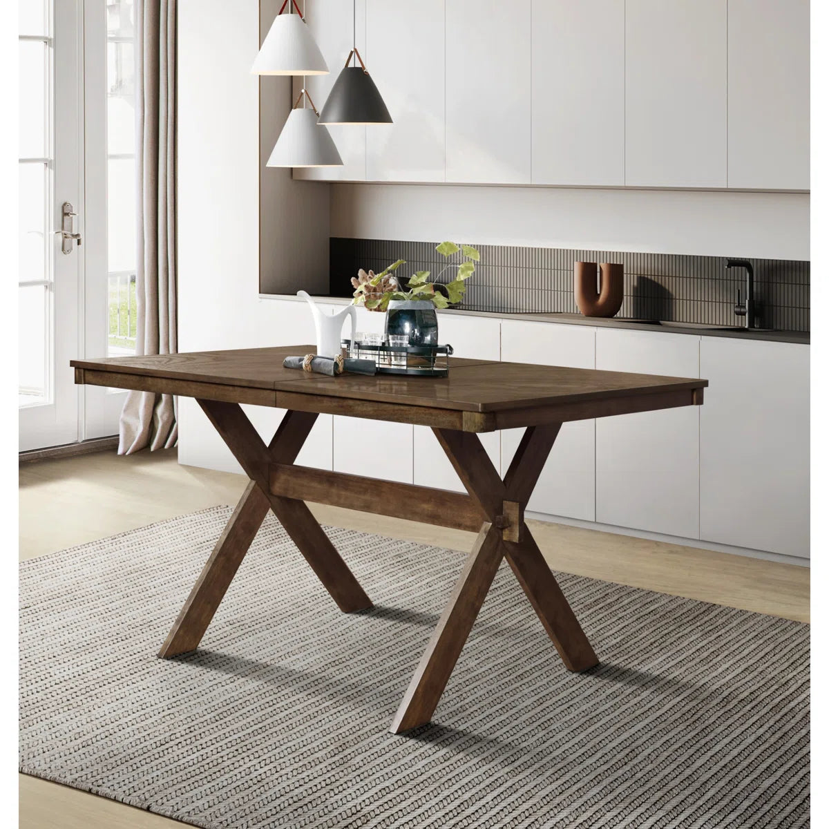 Shawn Solid Wood Base Dining Table