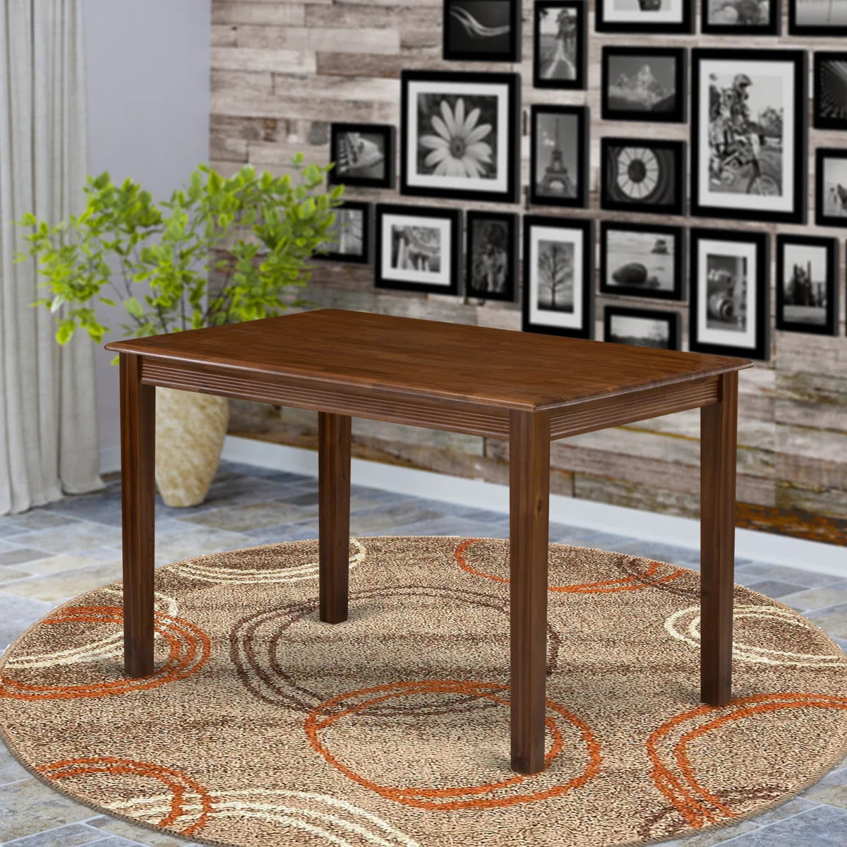 Yarmouth Rectangle Kitchen Dining Table, 30x48 Inch, Natural