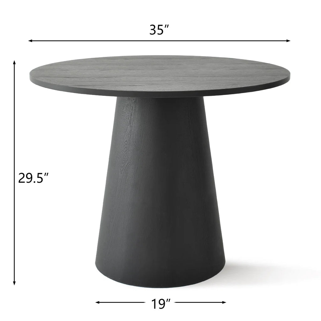 Agne 35" Round Pedestal Dining Table