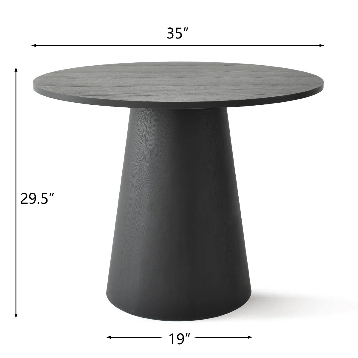 Agne 35" Round Pedestal Dining Table