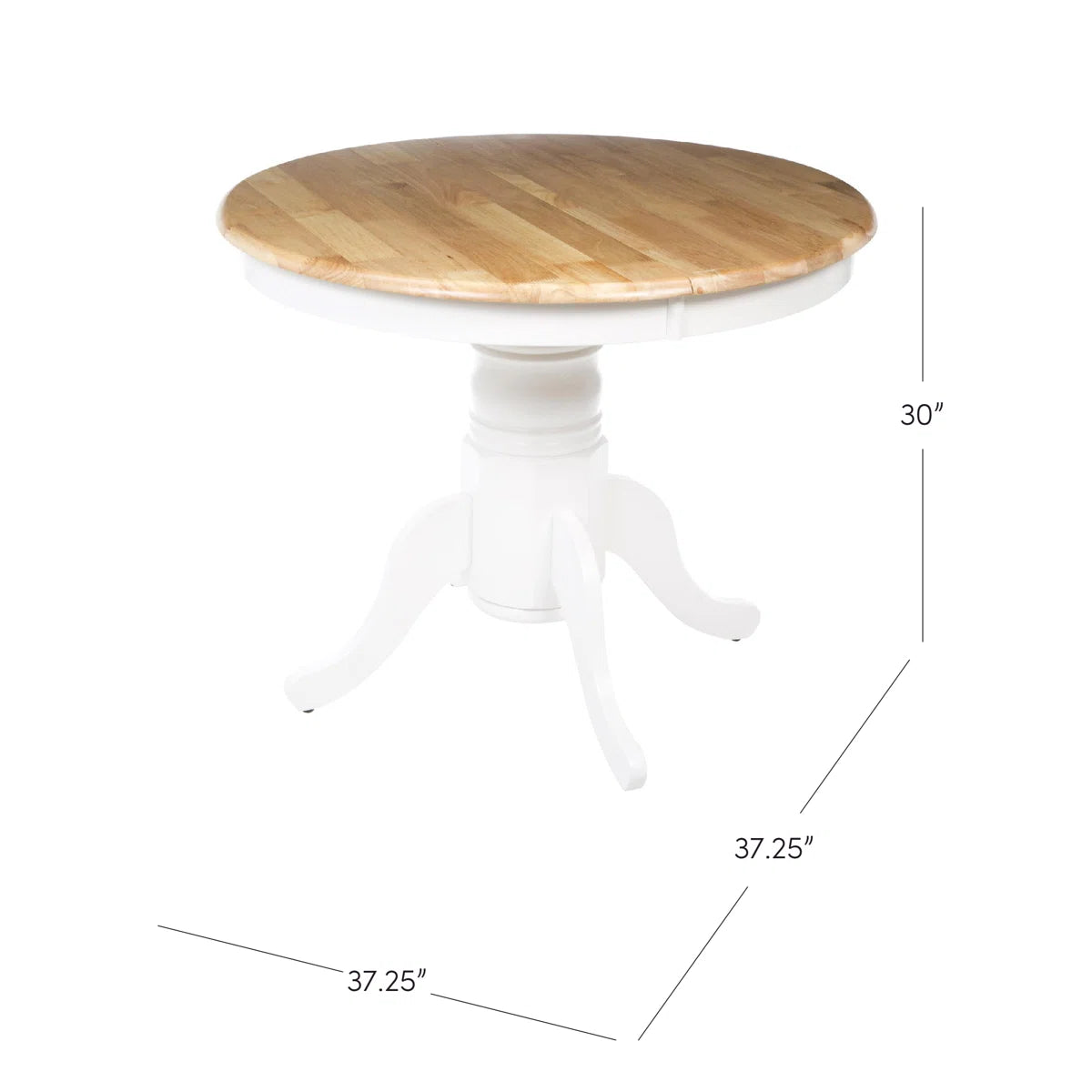 Kaneshiro Extendable Oak Solid Wood Dining Table