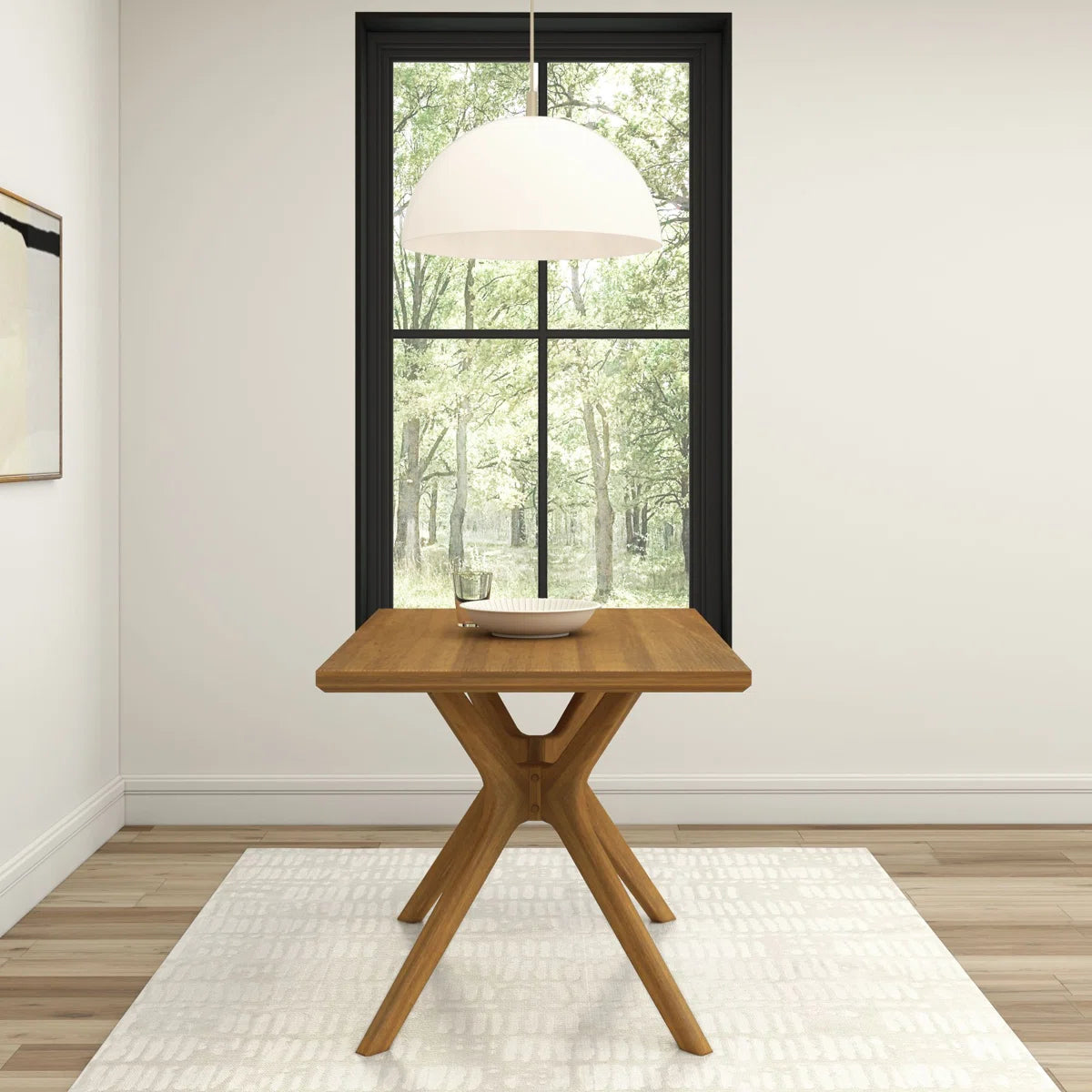 Muhsina Cross Leg Rectangular Dining Table
