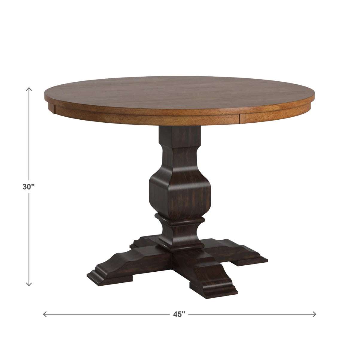 Fortville Round Solid Wood Dining Table