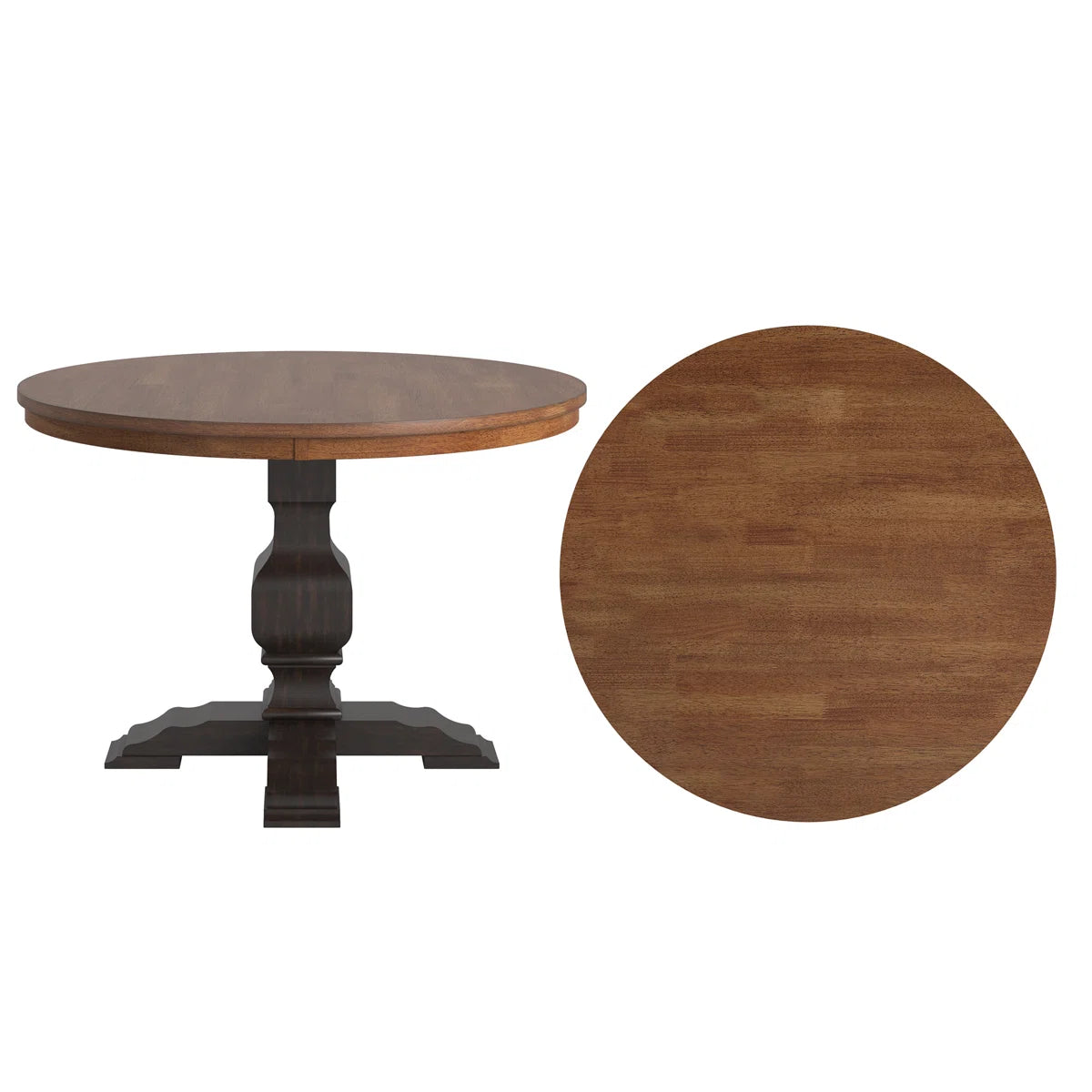 Fortville Round Solid Wood Dining Table